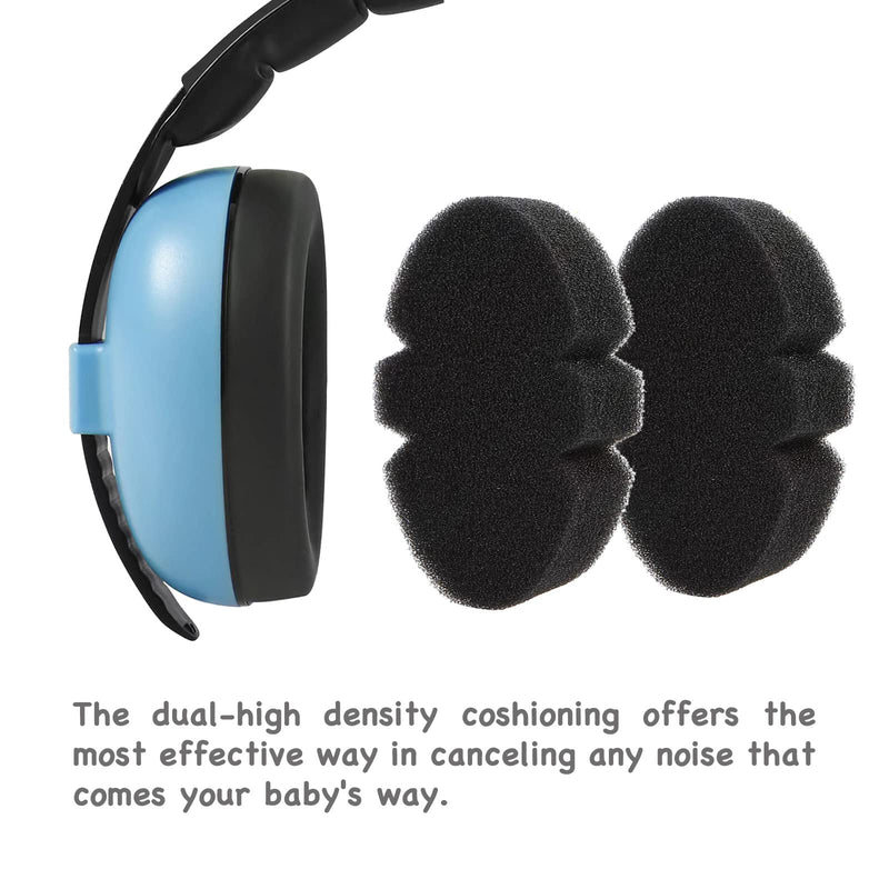 [Australia] - PandaEar Baby Ear Protection Noise Cancelling HeadPhones Ages 0-3 Years | Infant Hearing Protection Earmuffs -Blue Blue 
