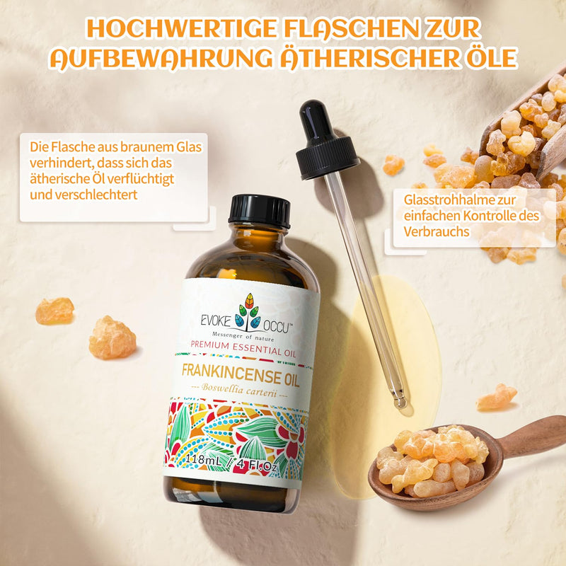 [Australia] - EVOKE OCCU Frankincense Essential Oil 118ml, Pure Frankincense Oil for Diffuser Skin Massage Candle Soap Making- 4 FL Oz 