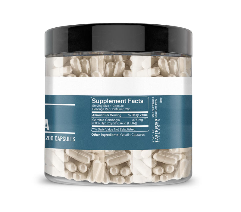 [Australia] - Earthborn Elements Garcinia Cambogia 200 Capsules, Pure & Undiluted, No Additives 200 Count (Pack of 1) 