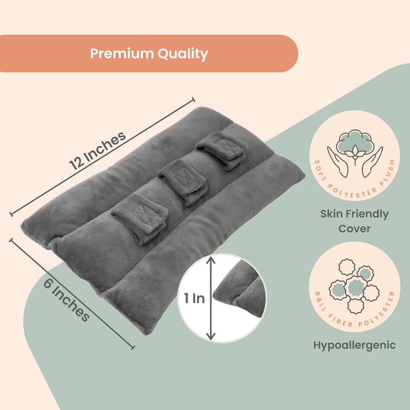 [Australia] - MOYOAMA Seat Belt Pillow Post Surgery- Seatbelt Pillows for Post-Surgery, Chemo Port Pillow for Seat Belt, Port Pillows for Chemo Patients Seatbelt, Seatbelt Cushion for Heart Surgery Recovery Gifts Grey 
