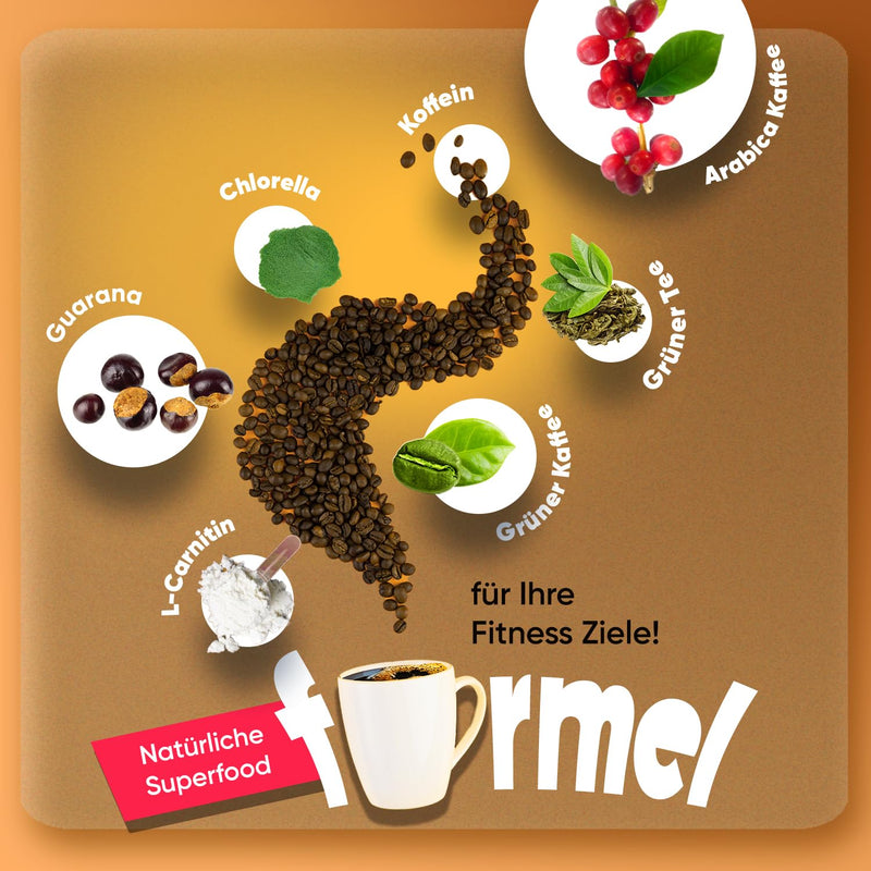 [Australia] - Skinny Coffee - Arabica coffee with chlorella, green tea, green coffee, guarana & L carnitine - low carb, keto coffee - low in calories & high in fiber - 28 day supply - WeightWorld 