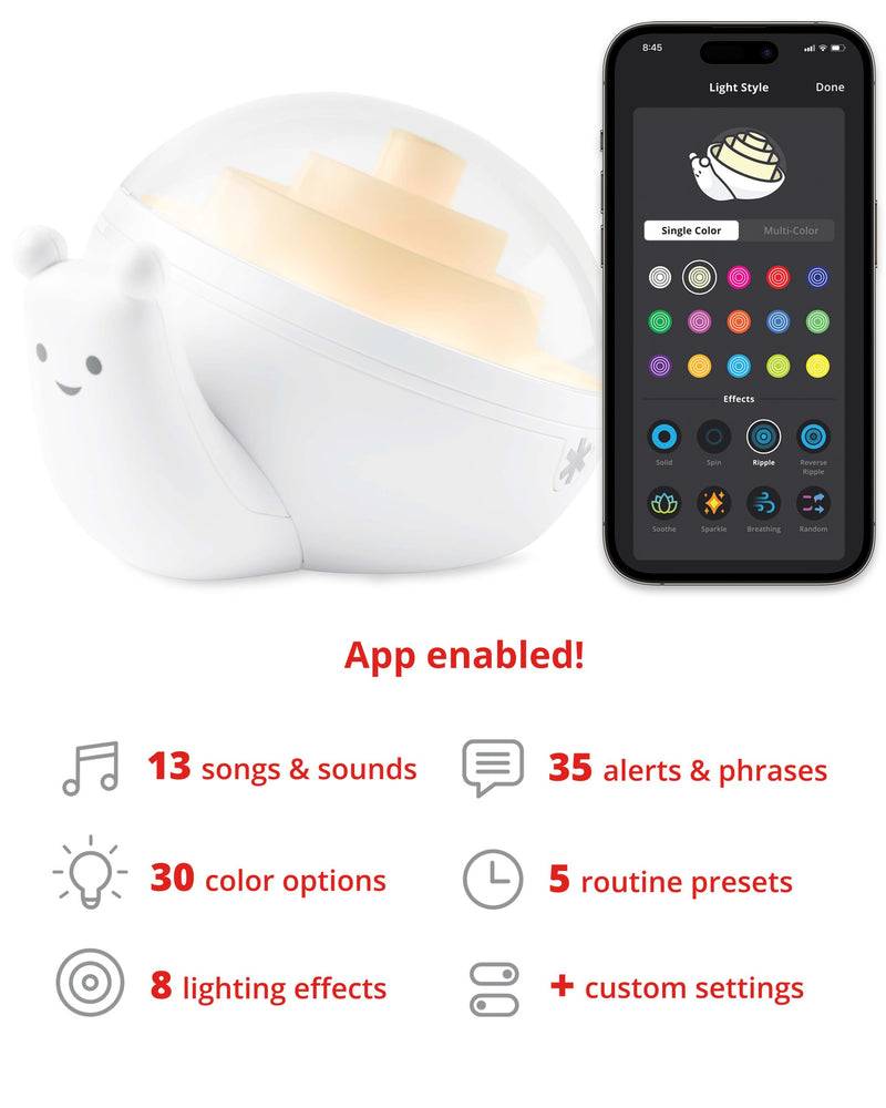 [Australia] - Skip Hop Baby & Kids Sound, Sleep, and Routine Training Machine, Child’s Night Light, Alarm Clock, Toddler Routine Trainer, White Noise, Voice Prompts Routine Machine 