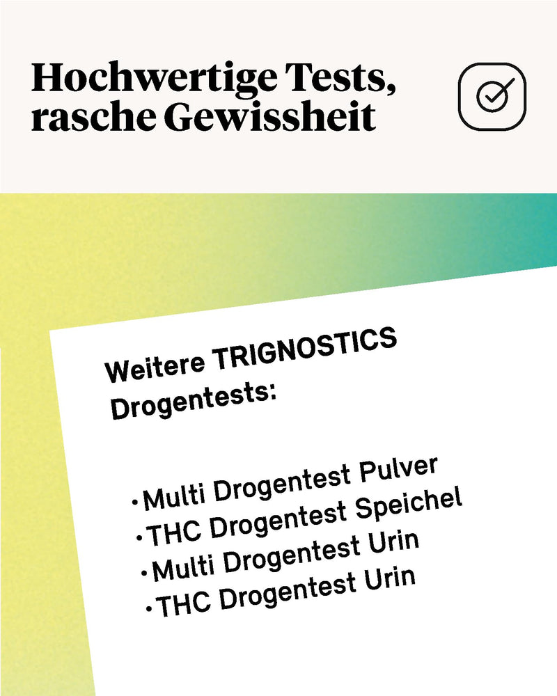 [Australia] - TRIGNOSTICS Pack of 3 Drug Test Urine - Multi Limit THC (Cannabis) | 3 urine test strips - rapid drug test without a laboratory | 4 cut-off values in 5 minutes | Accuracy >99.9% | Rapid drug test 