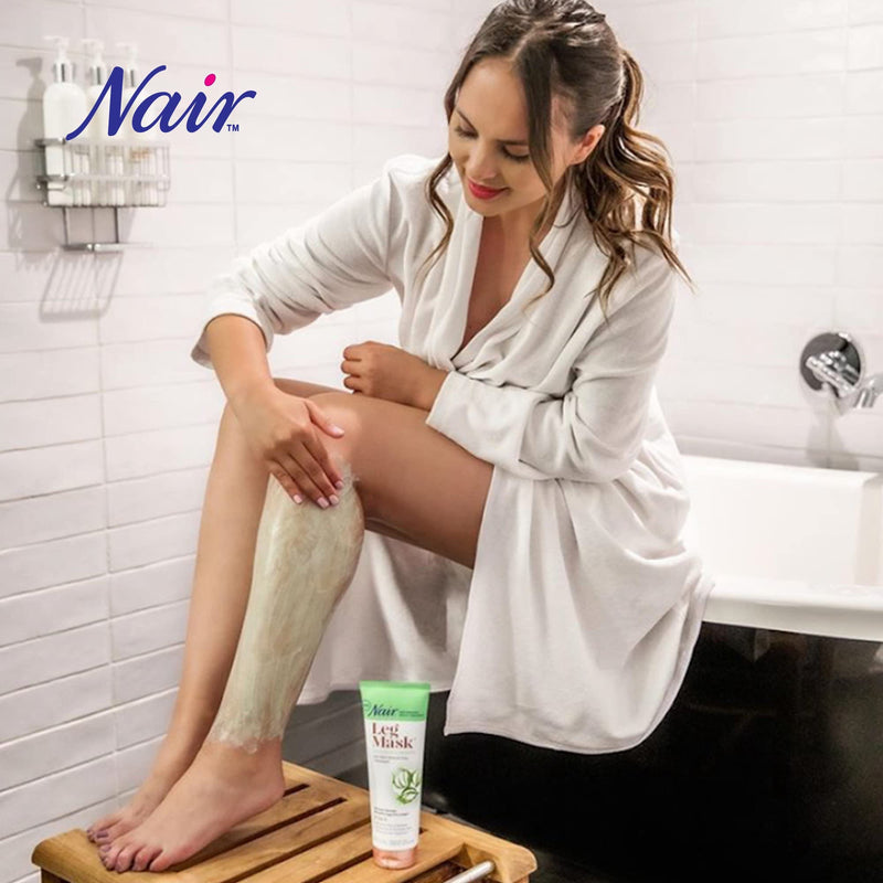 [Australia] - Nair Leg Mask Clay Exfoliate & Smooth 8 Ounce Tube (Pack of 2) 