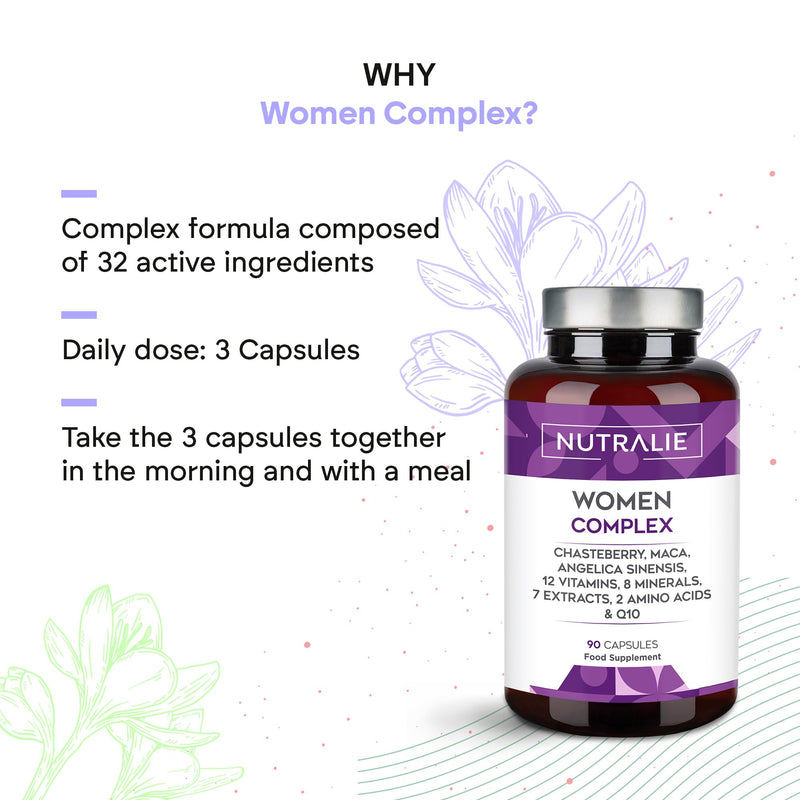 Multivitamins for Women - Vitamin Complex + 20 Vitamins and Minerals - 90 Capsules Nutralie 90 count (Pack of 1)