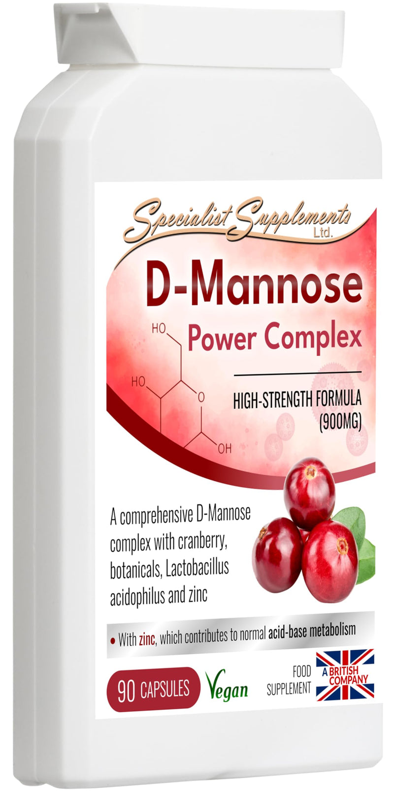 D-Mannose Power Complex, 90 Capsules