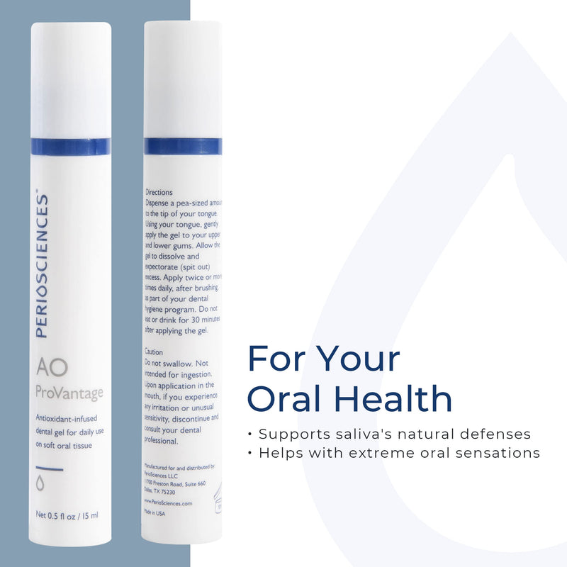 [Australia] - PerioSciences AO ProVantage Dental Gel with Antioxidants – Oral Gum Gel – Oral Care to Maintain Gum Health, 0.5 fl. Oz / 15ml 