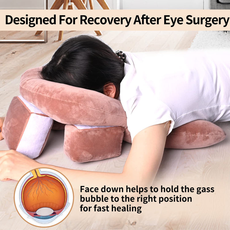 [Australia] - Face Down Pillow After Eye Surgery Recovery Equipment, Comfortable Retinal Detachment Pillow, Vitrectomy Macular Hole Recovery Equipment for Post Eye Surgery Recovery 