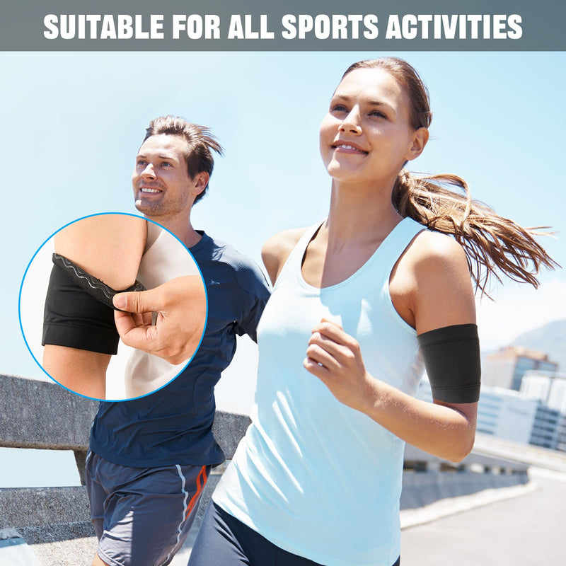 [Australia] - Diabetic Sensor Armband Diabetes Sensor Cover for Insulin Pod Monitoring Systems Omnipod Dexcom Freestyle Libre Protects Insulin Pod During Sports Replace Adhesive Patches Tape Diabetic Supplies(L) L 