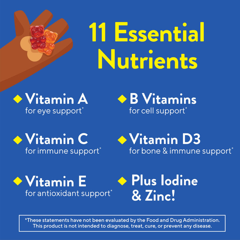 L'il Critters Kids Multivitamin Gummies | 70 Count | with Vitamins A, B, C, D, E | Assorted Fruit Flavors | Gluten-Free Children's Gummy Vites Supplement Naturally Sourced Flavors 70 Count (Pack of 1)
