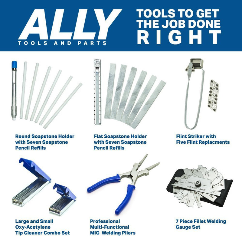 [Australia] - Ally Tools 12 PC Triple Flint Replacements Compatible with All Triple Flint Strikers - Long Lasting Flints 