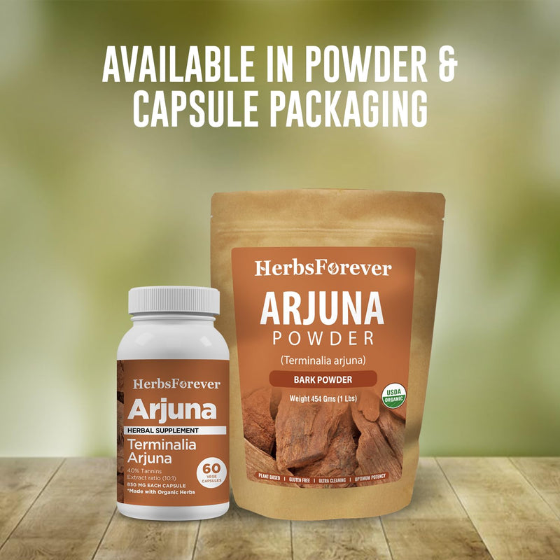 [Australia] - Arjuna Powder – Terminalia Arjuna – Non GMO, Organic, Vegan – 454 Gms 