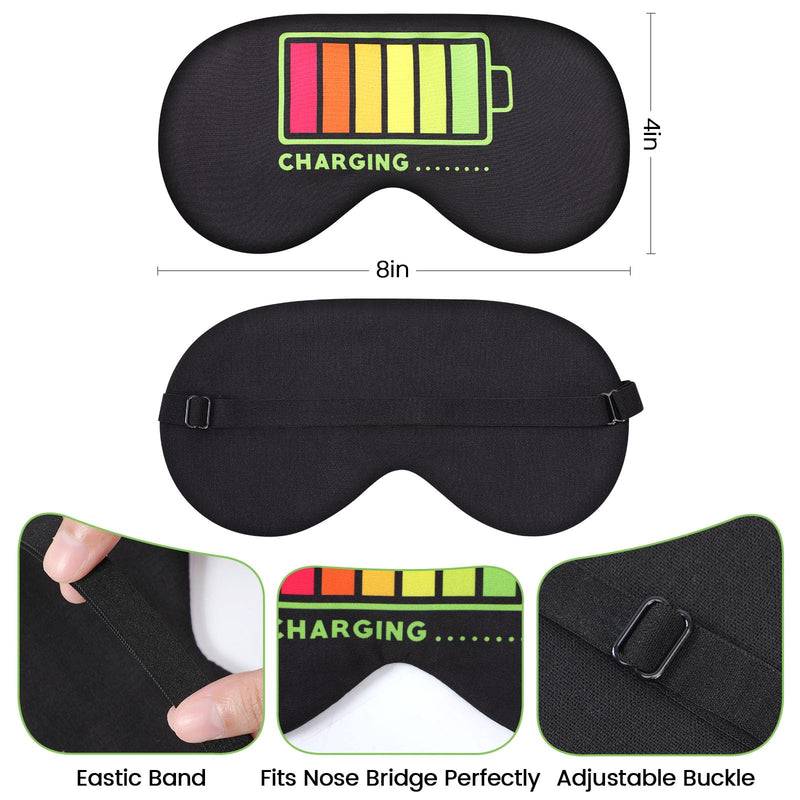 [Australia] - 2 Pcs Sleep Eye Mask, Guys Blackout Sleeping Mask for Kids Adult Children's Travel Eye Mask Eye Cover Blindfold for Game 2 Pcs Game Mask - Style 1 