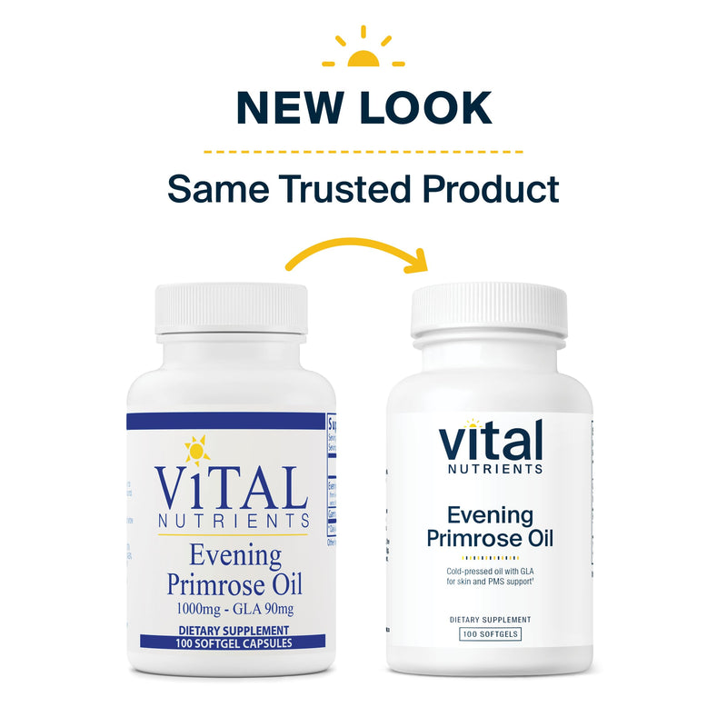 [Australia] - Vital Nutrients Evening Primrose Oil 1000mg | Cold Pressed Oil That Contains GLA, an Essential Omega-6 Fatty Acid for Women’s Health* | Gluten, Dairy and Soy Free | Non-GMO | 100 Softgels 100 Count (Pack of 1) 