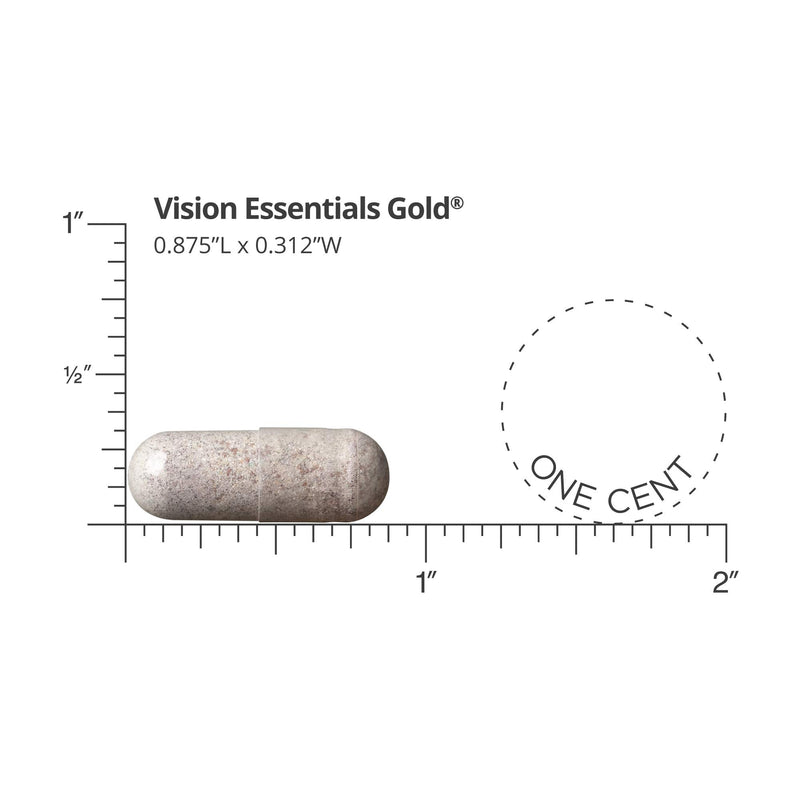 [Australia] - Dr. Whitaker's Vision Essentials Gold - Eye Health Supplement with 40 mg of Lutein Plus, Zeaxanthin & Taurine - Supports Macular Health and Shields Eyes Against Blue Light Exposure (120 Capsules) 120 Count (Pack of 1) 