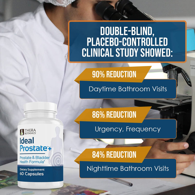 [Australia] - Advanced Men's Prostate Support by Ideal Prostate Plus with Saw Palmetto, Lycopene and More for Natural Prostate Relief 1 Bottle (60 Count) 
