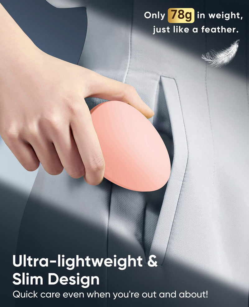 Crystal Hair Eraser for Women and Men, Reusable Crystal Hair Remover Magic Painless Exfoliation Hair Removal Tool, Magic Hair Eraser Device for Legs Back Arms Pink