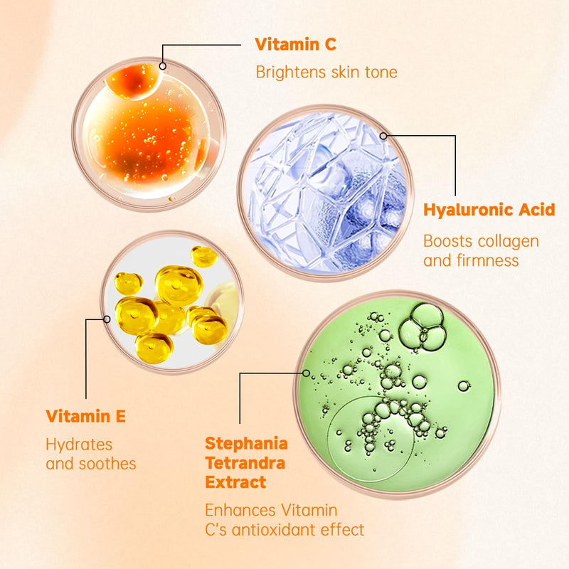 VGO 2 Pack Vitamin C Face Serum 2.02 Fl Oz (Pack of 2)