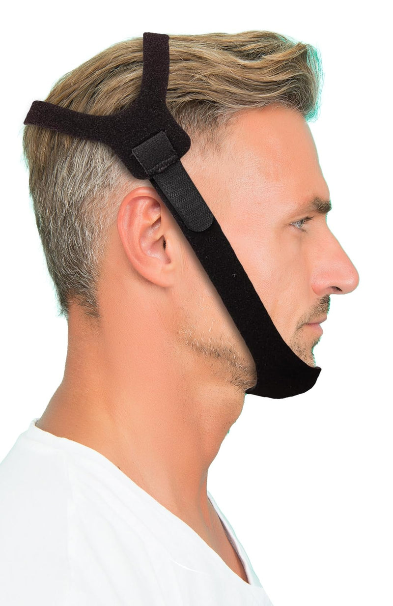 [Australia] - Chin Strap for Sleeping, CPAP Chin Strap, Anti Snoring, CPAP Chin Strap to Keep Mouth Closed, Adjustable, Breathable and Comfortable 