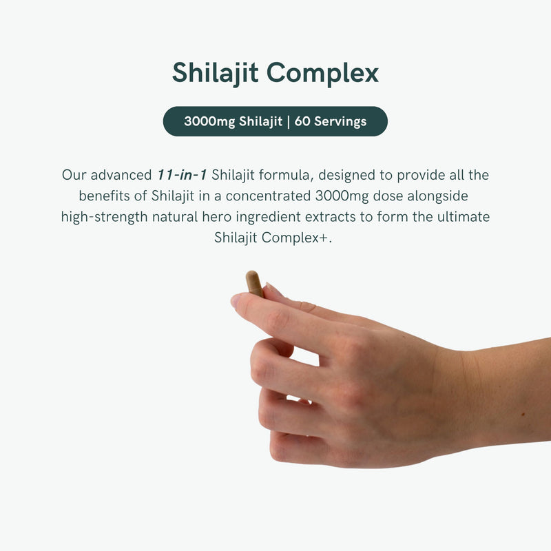 Dr. Sosnowski's BioActive Shilajit Blend with Ashwagandha, Rhodiola Rosea, Lions Mane, Panax Ginseng, Royal Jelly, Ginkgo Biloba, Turmeric, Bee Propolis, Cordyceps and Stinging Nettle| 60 Capsules Shilajit Capsules 60pcs