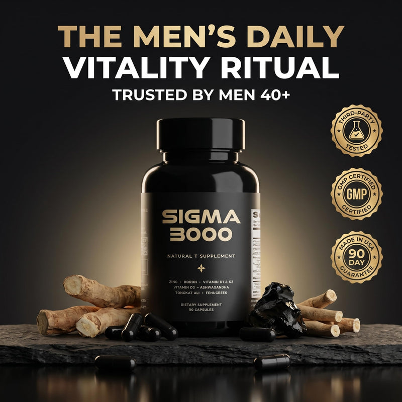 Testosterone Booster for Men - Ashwagandha, Tongkat Ali & Zinc | Men’s Wellness Supplement with Tongkat Ali, Fenugreek, Ashwagandha, Zinc & Vitamin D3