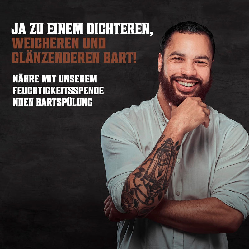 [Australia] - Viking Revolution - Beard Shampoo & Conditioner Set - Softens, Smooths & Strengthens Beard Growth - Beard Shampoo for Men - Sandalwood Fragrance - Gifts for Men - 2 x 500 ml 