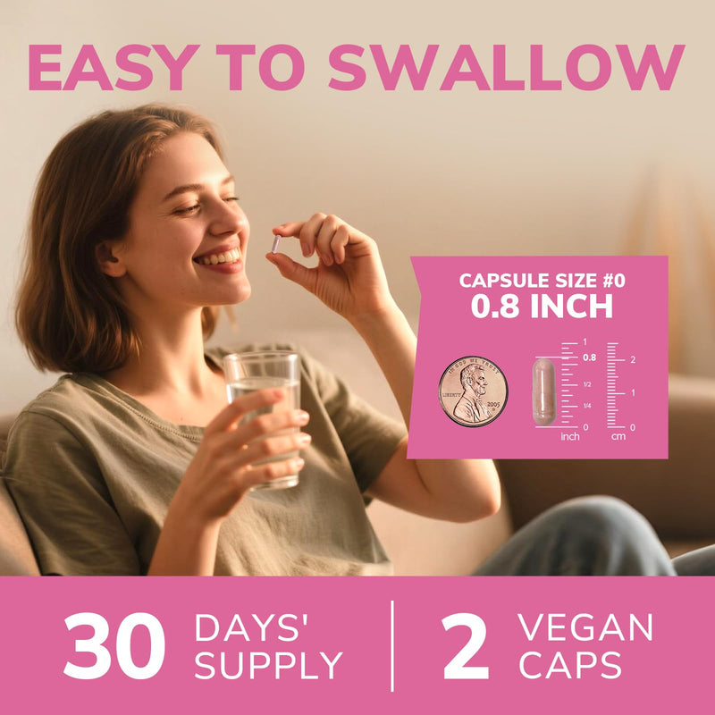 Vitalibre Women's Probiotic Plus, Akkermansia, 140 Billion CFU, 19 Strains with AKK, Vitamin B6, B9, B12, Biotin, Cranberry, D-Mannose, Gut, Vagina Health, 60 Vegetarian Caps
