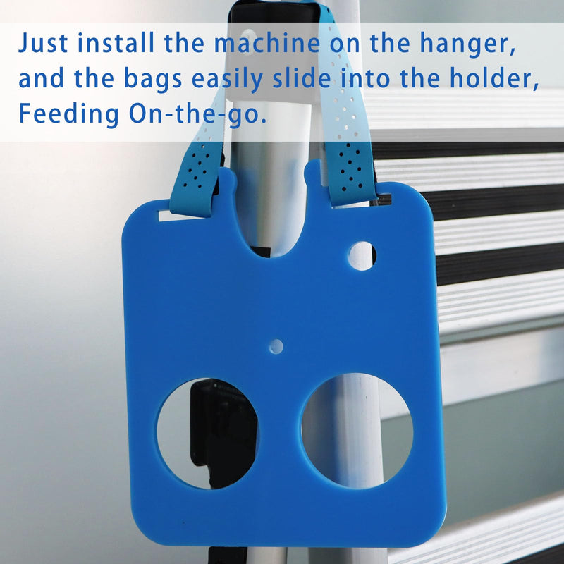 [Australia] - PIAOLGYI G-Tube Pump Hanger for 500ML&1200ML Bags,Feeding Pump Holder for G Tube Feeding Pump Hanger,Blue(Only G-Tube Pump Hanger) 