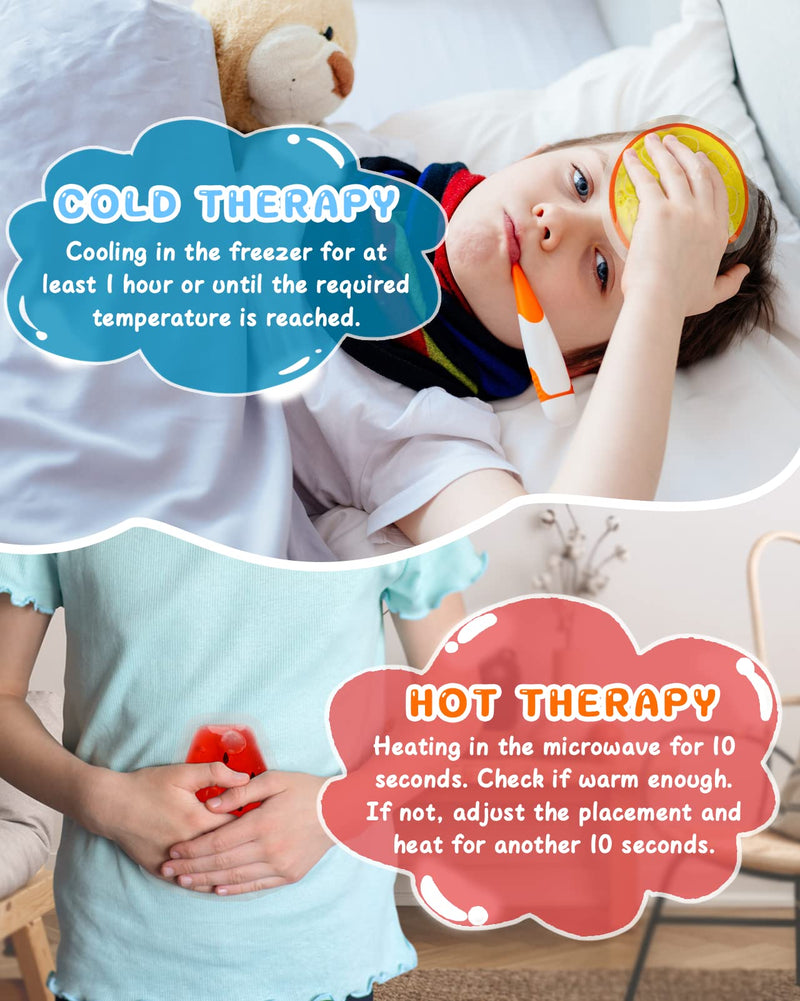 [Australia] - Kids Ice Packs for Boo Boos, 6 Pcs, FSA Eligible, Small Gel Packs for Injury Reusable Baby Toddler Hot Cold Compress Mini Recovery Gifts for Body Pain Relief, Toothache, Fever, First Aid, HSA Approved Kids Ice Packs - 6 Pack 6.0 