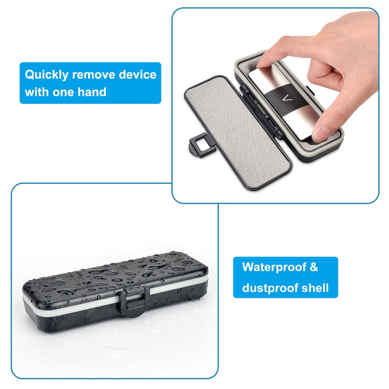 [Australia] - iGuerburn Protective Case for AliveCor KardiaMobile 6-Lead Personal EKG, Heart Monitor Case for Kardia Mobile 6L ECG (NOT for KardiaMobile 1L!) Black - KardiaMobile 6L 