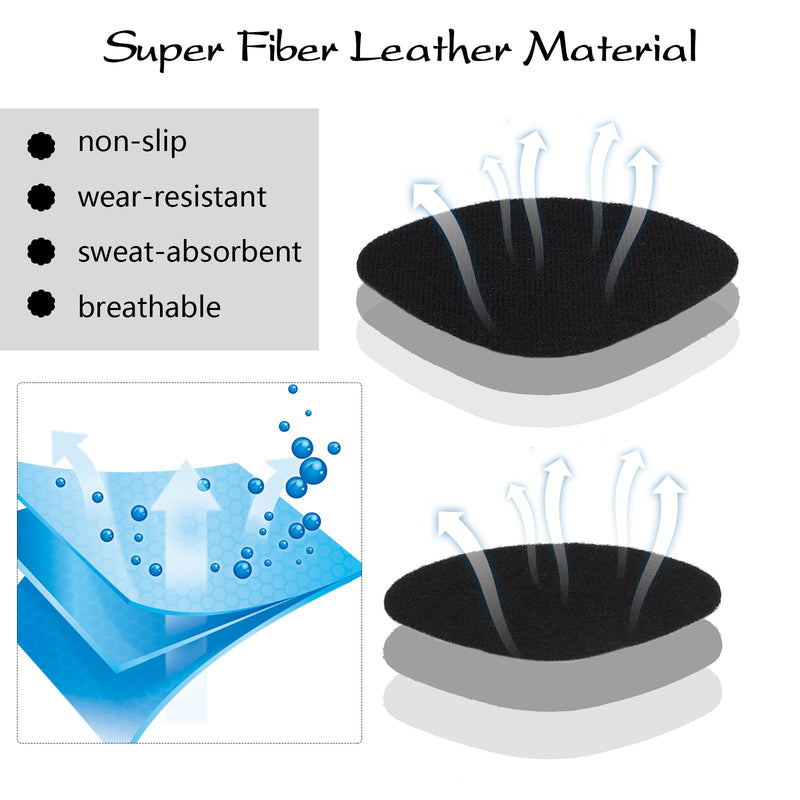 [Australia] - Yuanchu Pack of 30 Heel Me Pads, Heel Pads Shoes Heel Protection 5 Shapes Heel Repair Heel Pads Shoes Leather Sneaker Heel Patch Self Adhesive Non-Slip for Most Types Black 