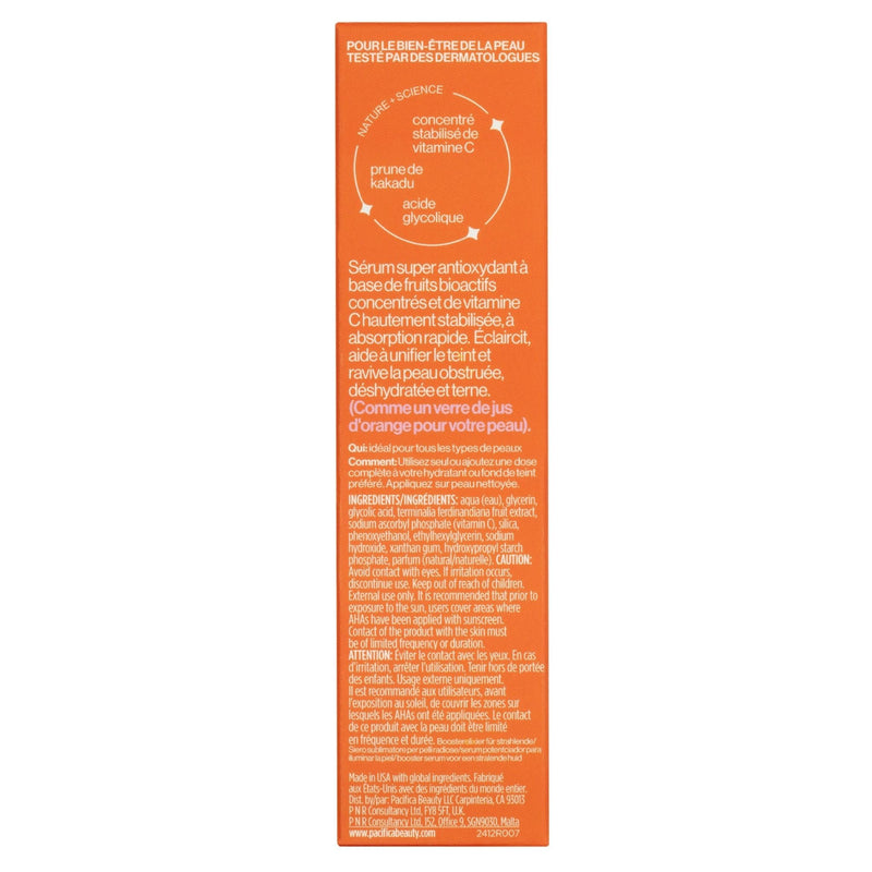Pacifica Vitamin C Serum for Face – Glow Baby Brightening Facial Serum with Glycolic Acid – Vitamin C Booster Skin Care, Dark Spot Corrector, Vegan Skincare for Glowing Skin, Dermatologist Tested