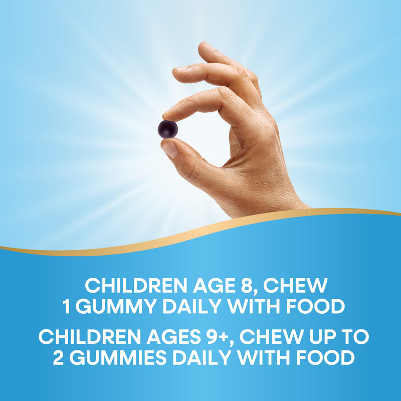 Nature's Way Kids Cool & Calm Gummies, Supports a Calm Mood*, 40 ct | For Kids Ages 8+, Lemon Balm, Magnesium, Vitamin B6, L-Theanine, Grape Flavored, Vegetarian, Dairy-Free, Gluten-Free 40 Count (Pack of 1)