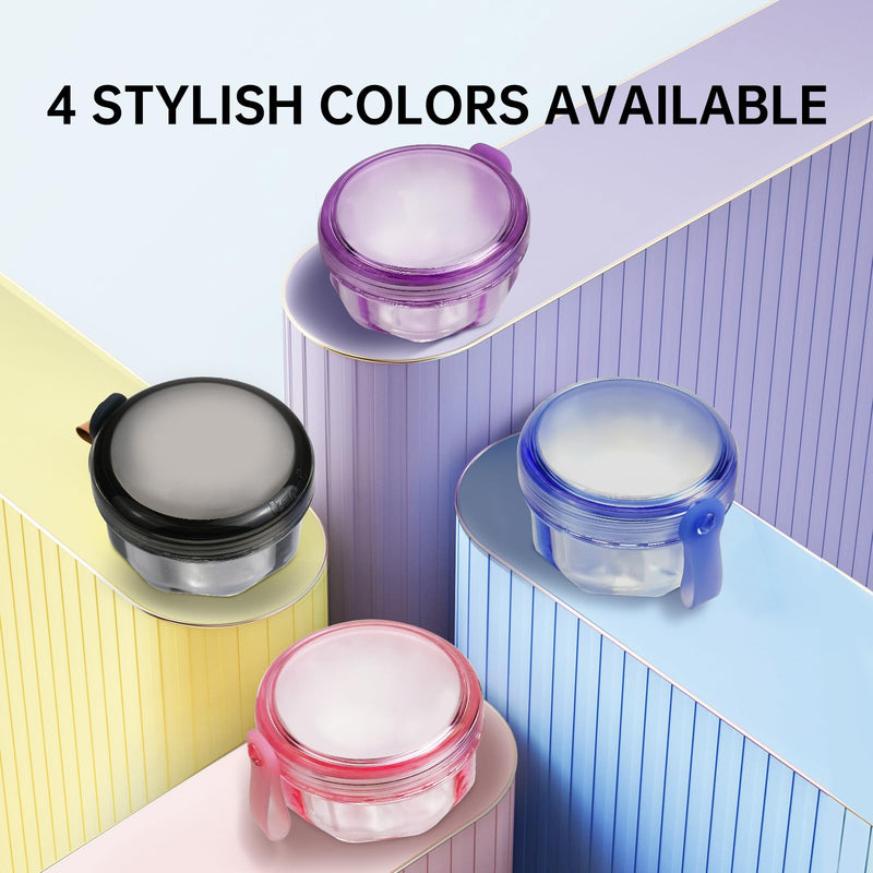 [Australia] - Leak Proof Denture Cups for Soaking Dentures, Partial Denture Bath Case Travel Retainer Cleaning Container Case with Brush for Aligner, Denture, Mouth Guard - Transparent Black 