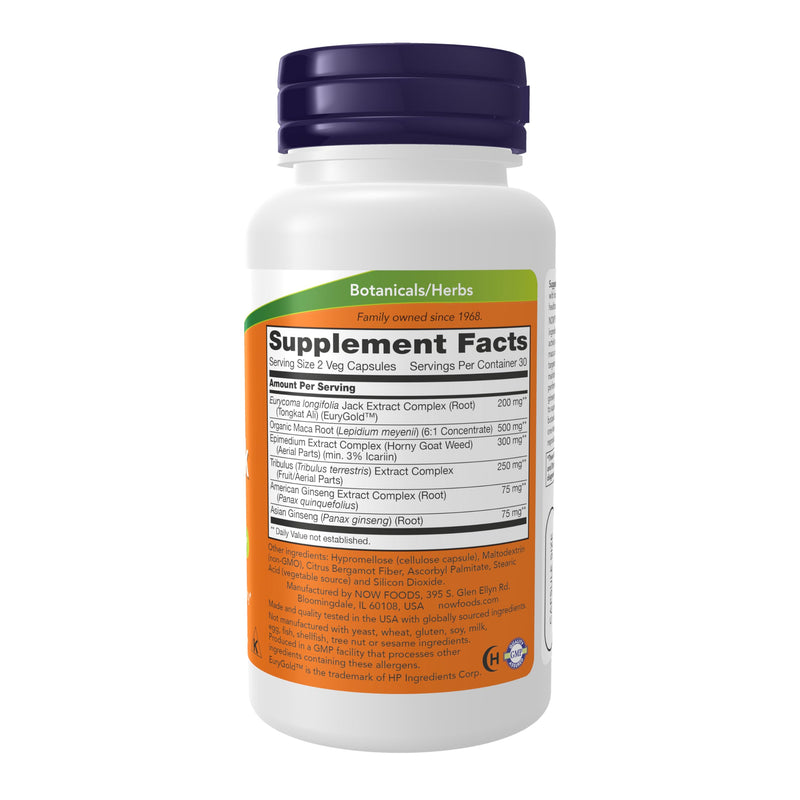 [Australia] - NOW Foods Supplements, TestoJack‚Ñ¢ 200 with Tongkat Ali, Tribulus, Maca and Horny Goat Weed, 60 Veg Capsules 60 Count (Pack of 1) 