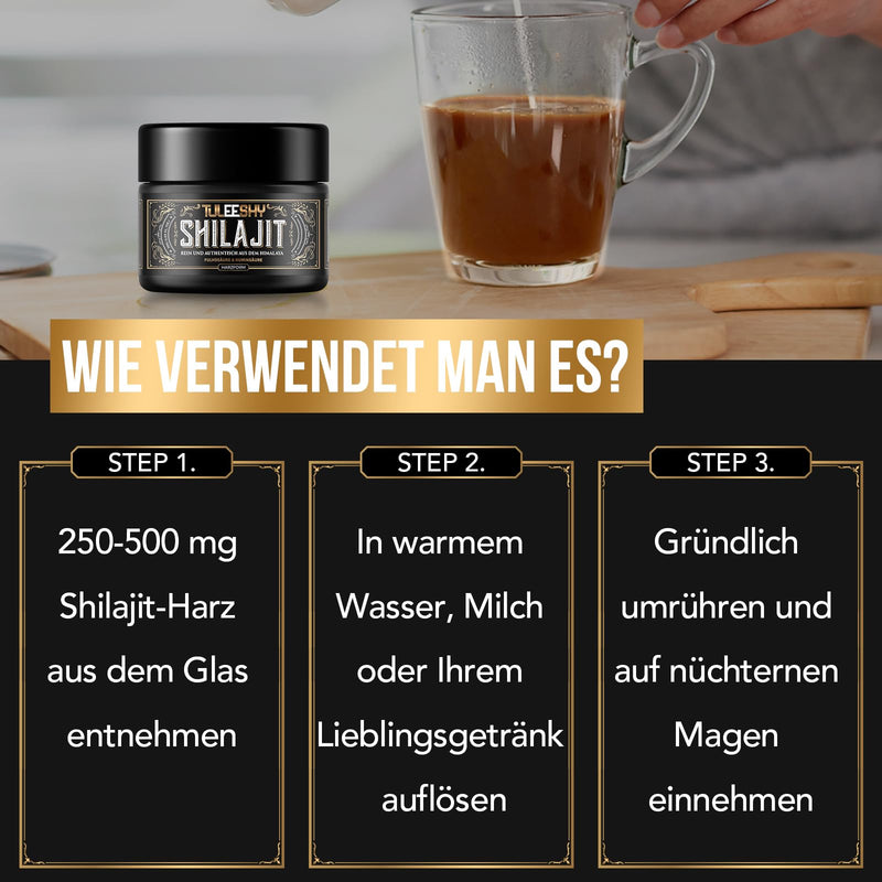 [Australia] - Shilajit Original Himalaya Shilajit Resin with Fulvic Acid & Trace Minerals - 100% Pure Golden Quality, No Additives (Pack of 1) 