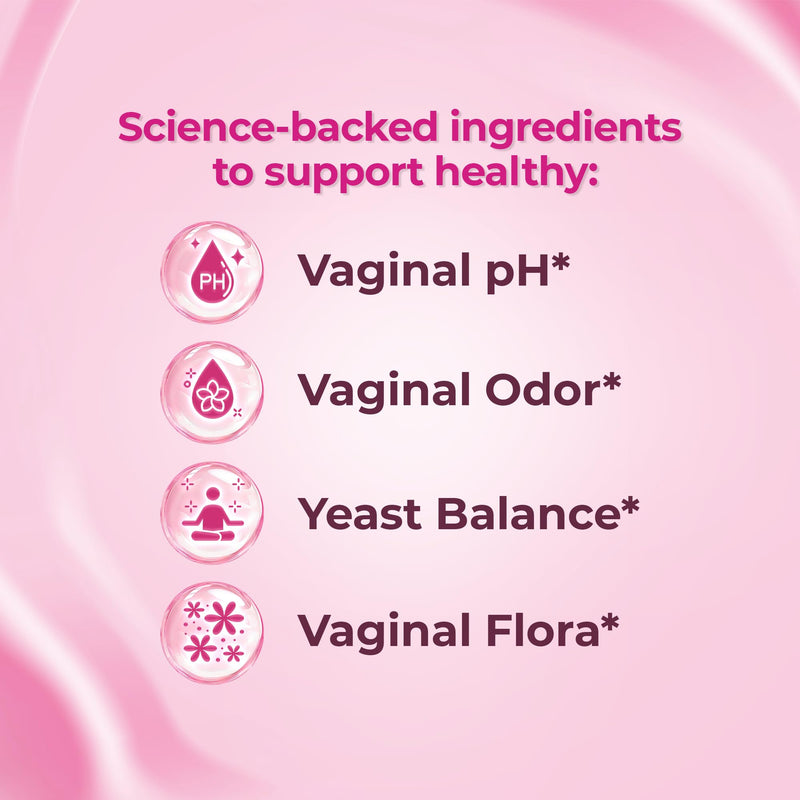 Vaginal Probiotics for Women Vaginigal Health, Prebiotic + Probiotic, 15 Billion CFUs, 60 Capsules - Clinically Tested for UTI Prevention, pH Balance & Vaginal Flora Wellness