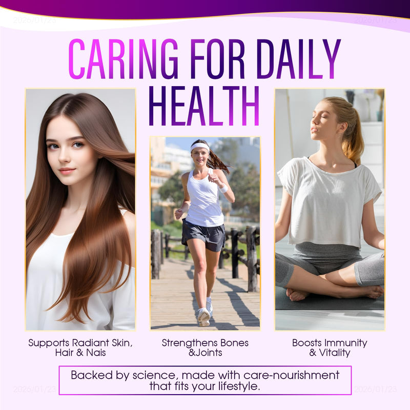 Hair Growth Vitamins for Women, 24-in-1 Advanced Formula | Collagen & Saw Palmetto, 60 Day Supply for Stronger Hair, Skin & Nails (1)
