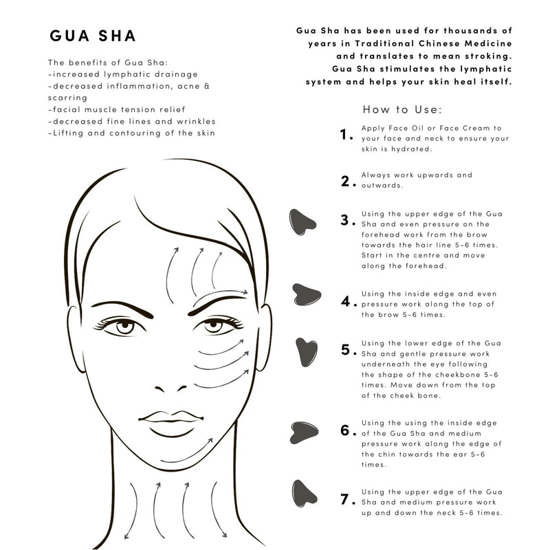 Yssarea Obsidian Roller and Gua Sha - Face Roller | 100% Natural Obsidian Stone Set | Dual Sided Face Massager | Reduces Signs of Aging