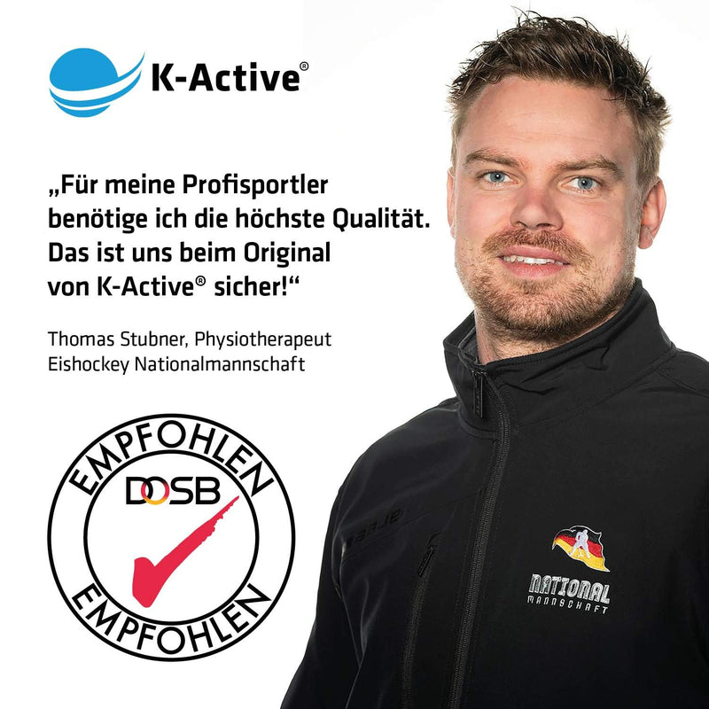 [Australia] - K-Active Tape Classic | Kinesio tapes super skin-friendly | waterproof | Kinesiology tape for sports & therapy, extra long hold | [5cmx5m] blue 