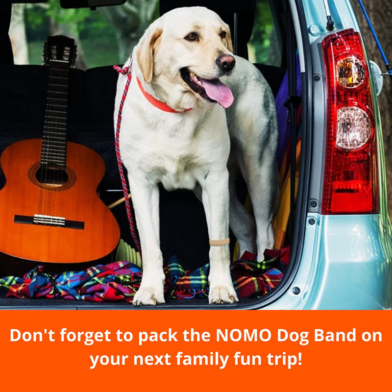 NOMO Peppermint Aromatherapy Motion Sickness Relief Bands for Dogs | Anti-Nausea Wristbands with Gentle Acupressure | 30-Second Nausea Relief Band | Medium to Large | Nude | Single Pack - PawsPlanet Australia