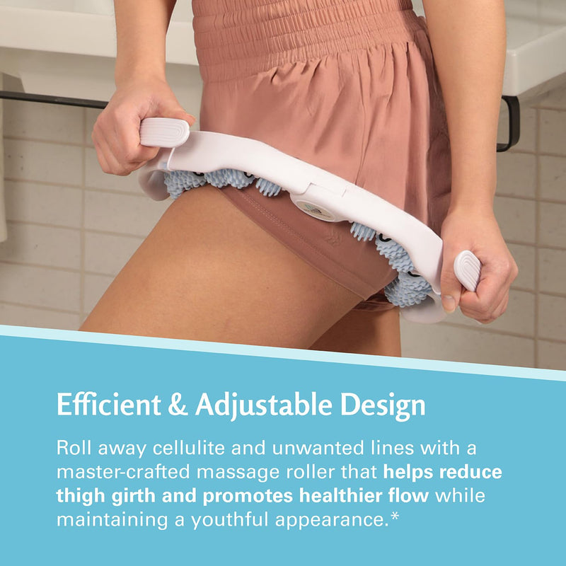 [Australia] - Anti Cellulite Roller & Lymphatic Drainage Massager | Fascia Blaster for Contoured & Smoother Skin | Tool for Sore Arms, Legs, Stomach & Buttocks by M3 Naturals Multicolor Anti Cellulite Roller 