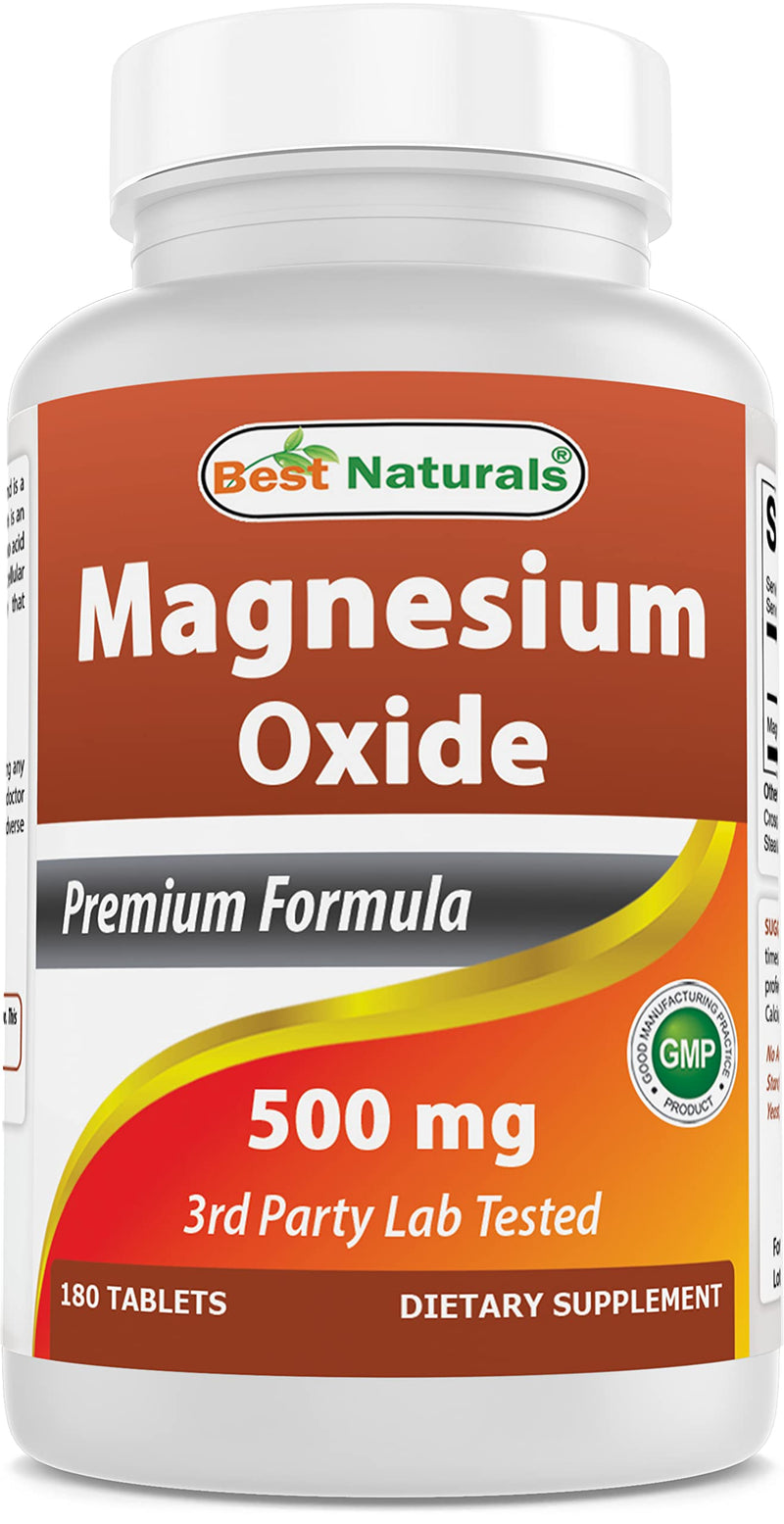 Best Naturals Folic Acid 1000 mcg & Magnesium Oxide 500 mg