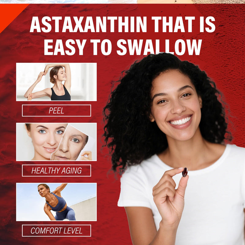 [Australia] - Astaxanthin 12mg,Tanning Pills,Premium Organic Astaxanthin Antioxidant Supplements,Supports Immune, Skin, Eye & Joint Health-Non-GMO, Gluten-Free, 4 Month Supply, 120 Servings (1) 120 Count (Pack of 1) 