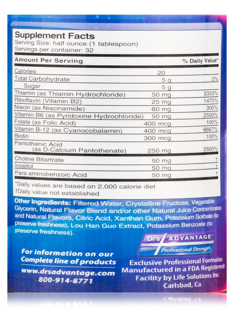 Dr's Advantage Liquid Ultra B Complex, 16 Ounce