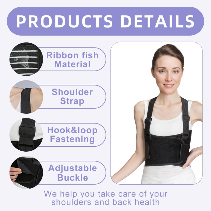 [Australia] - Rib Brace for Women,Breathable Chest Belt Support for Rib Injury, Fracture, Dislocated Ribs Protection and Post-Operative Recovery,Men Rib Protector for Back Crack (X-Large) X-Large 