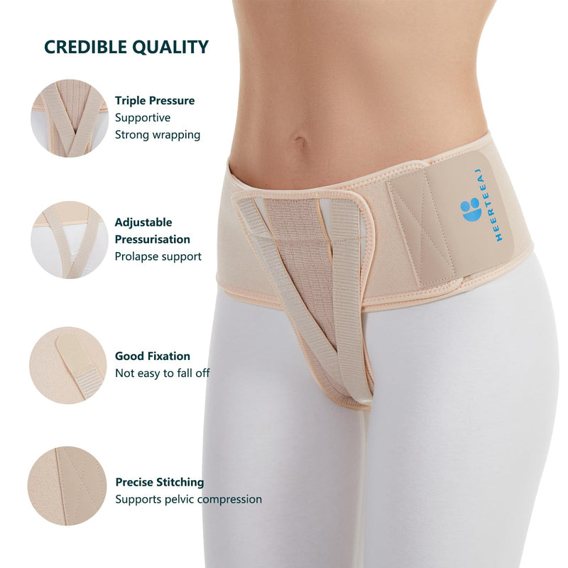 [Australia] - Pelvic Support Belt Uterus Support Belt Women's Brace for Treating Dropped Bladder, Uterine Prolapse, Vulvar Varicosities, Postpartum and Symphysis Pubis Dysfunction Large 