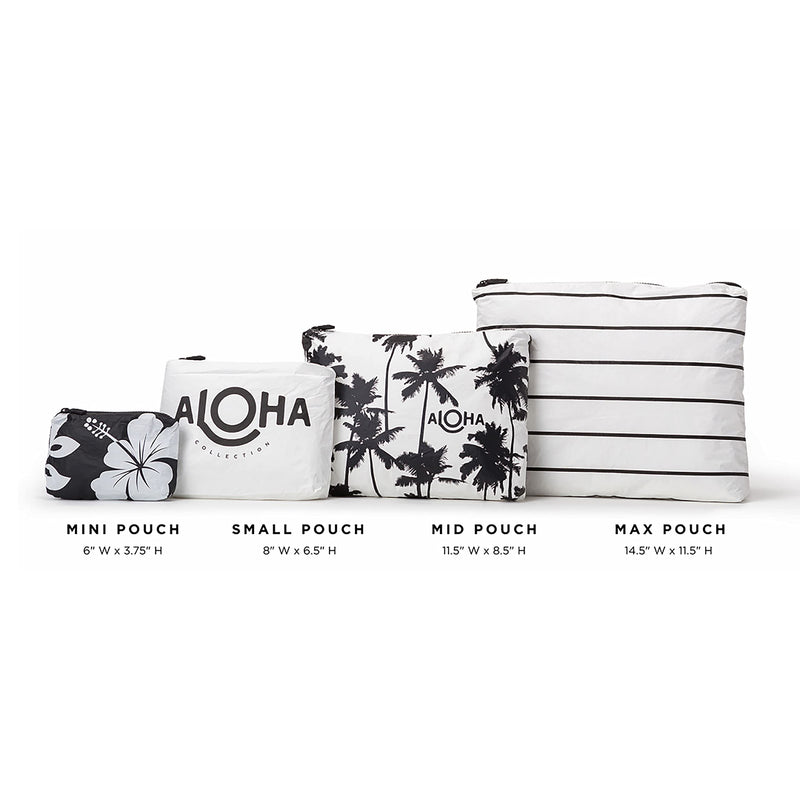 ALOHA Collection Small Pouch | Lightweight, Packable, and Splash-Proof Makeup Pouch | Easy to Clean Tropics in Pog
