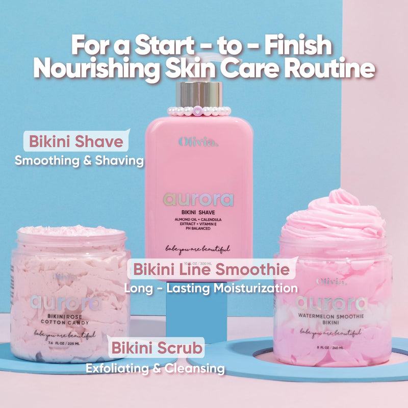 [Australia] - Olivia Beauty Ultra-Gentle Shaving Cream for Women - Organic Shave Butter, Intimate Bikini & Leg Shave Cream - Moisturizing & Fragrance-Free - Ideal for Sensitive Skin - 10 Fl Oz 
