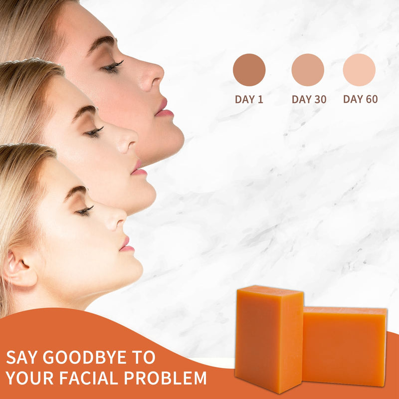 EUQEE 5 oz Glutathione Kojic Acid Soap for Rejuvenating Skin | Soap Bars with Glutathione, Vitamin C, Collagen, Reduces the Appearance of Dark Spots Fine Lines with a Foaming Net